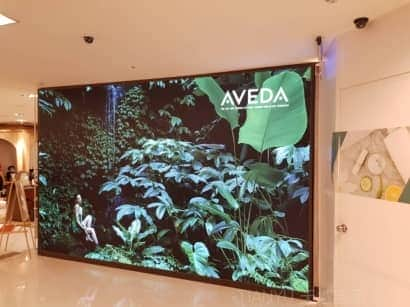  AVEDA專櫃新光三越南西店 卡布燈箱